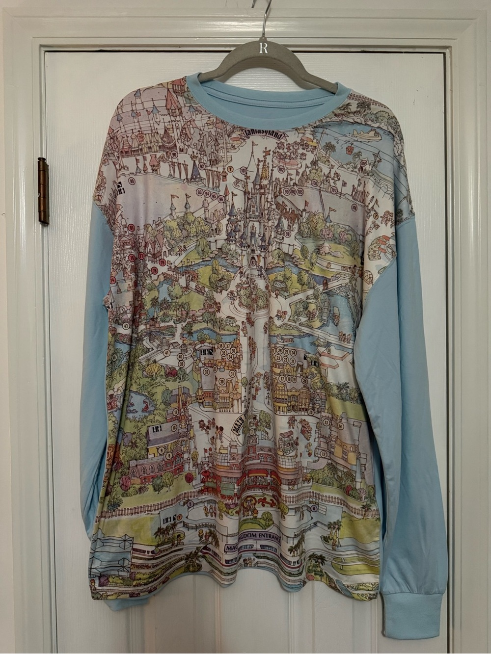 Disney Light Blue Vault Collection Tee with Blue Logo Print